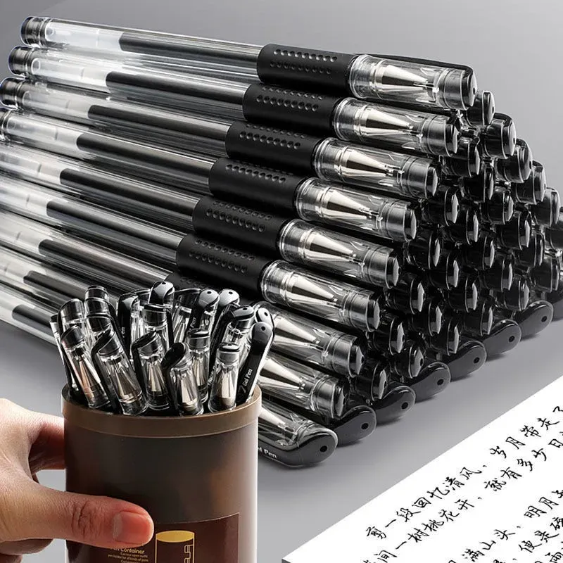 0.5mm Bullet Tip Gel Pen Set - Black, Blue, Red Ink Refills - Smooth Writing School & Office Stationery Supplies thumbnail 2