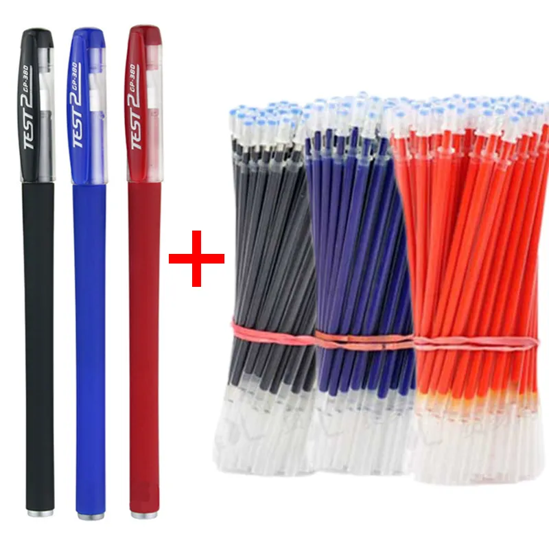 0.5mm Bullet Tip Gel Pen Set - Black, Blue, Red Ink Refills - Smooth Writing School & Office Stationery Supplies showcase 14