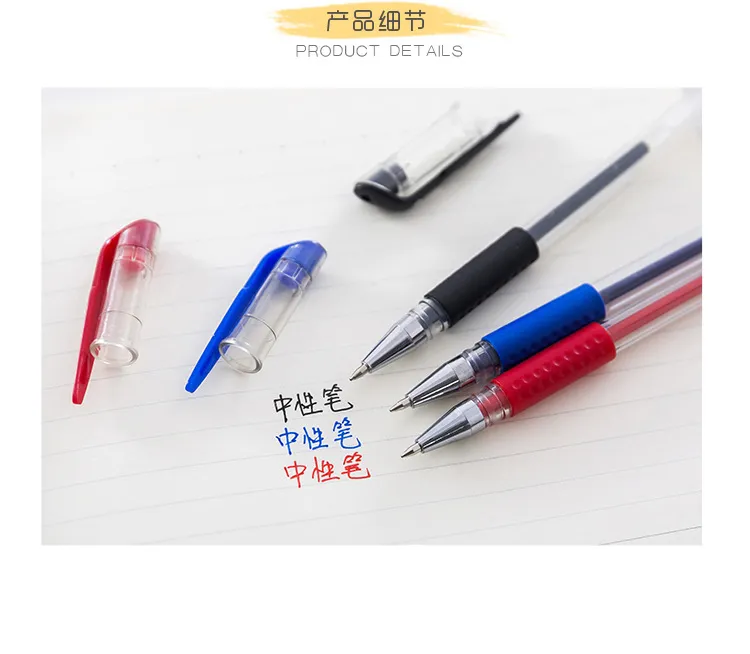 0.5mm Bullet Tip Gel Pen Set - Black, Blue, Red Ink Refills - Smooth Writing School & Office Stationery Supplies showcase 4