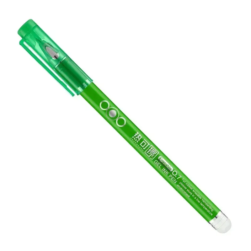4PCS Heat Erasable Gel Pens Set, 0.7mm Bullet Nib, Smooth Writing, Black Blue Red Green Ink, Heat Sensitive for School & Office thumbnail 6