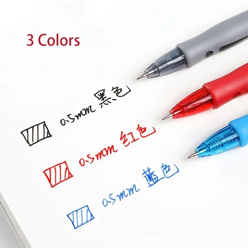 13/30pcs Retractable Gel Pens Set - Black, Red, Blue Ink Ballpoint Pens with Refills for Smooth Writing, Ideal for Office, School Supplies, and Stationery Needs thumbnail 5