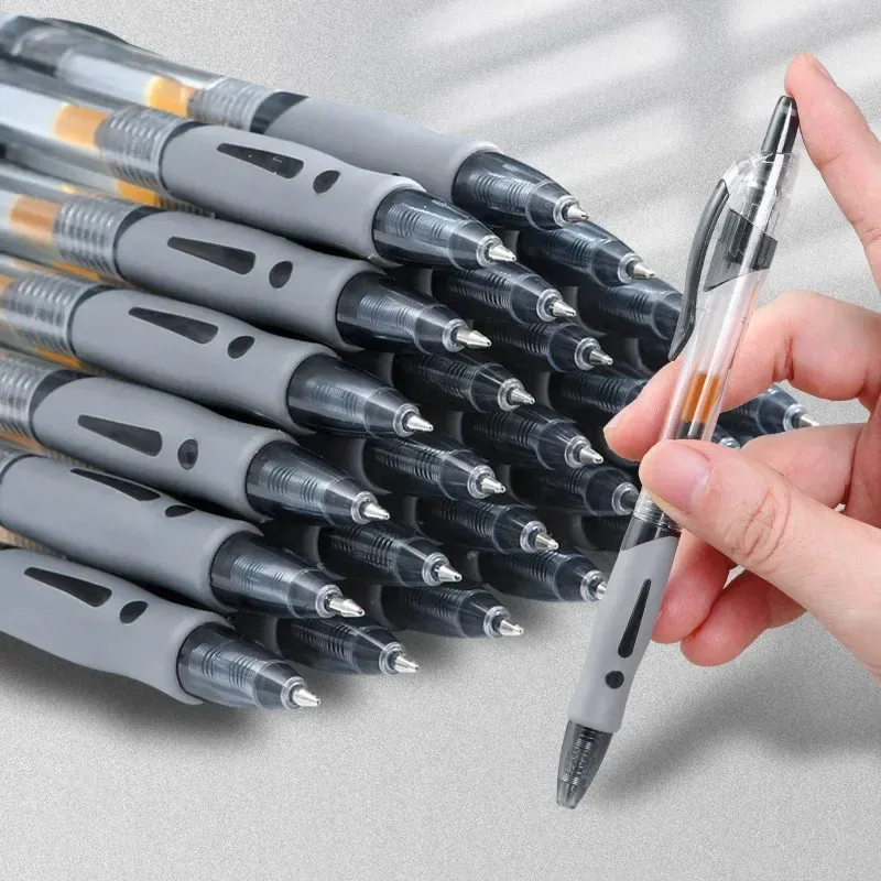 13/30pcs Retractable Gel Pens Set - Black, Red, Blue Ink Ballpoint Pens with Refills for Smooth Writing, Ideal for Office, School Supplies, and Stationery Needs showcase 1