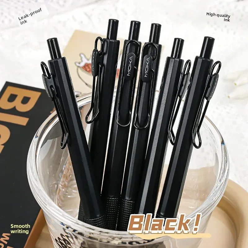 Creative Quick-Drying Black Ink Signature Pen Set - Ideal for Students & Office Use, Smooth Writing Neutral Pen Stationery thumbnail 2