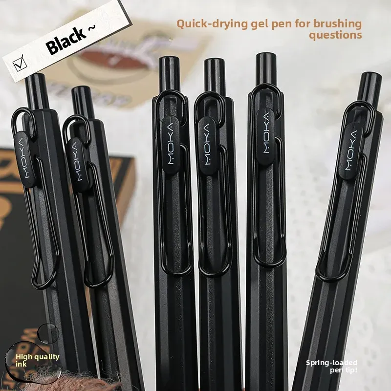 Creative Quick-Drying Black Ink Signature Pen Set - Ideal for Students & Office Use, Smooth Writing Neutral Pen Stationery showcase 5