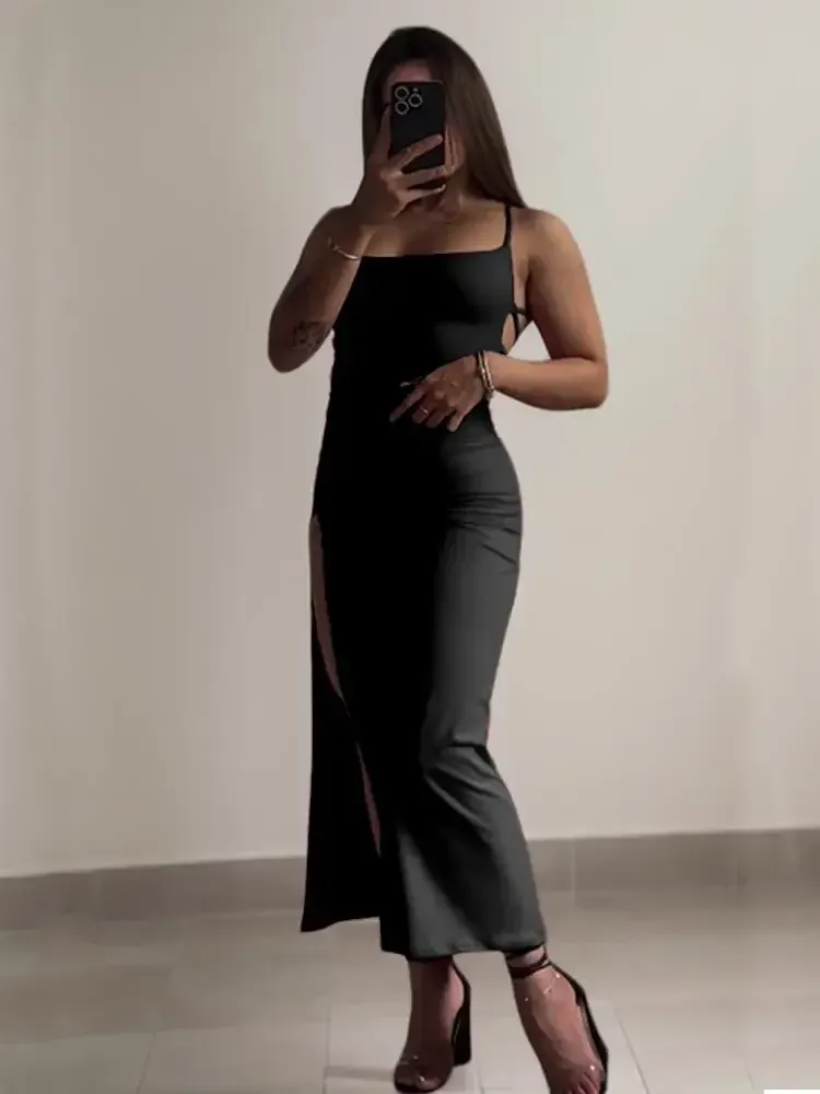 2025 Summer Halter Neck Bag Hip Dress for Women - Chic Sensibility Spice Girl Style, Bodycon Fit, Perfect for Evening Outings thumbnail 3