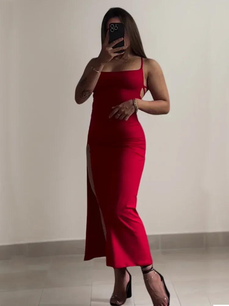 2025 Summer Halter Neck Bag Hip Dress for Women - Chic Sensibility Spice Girl Style, Bodycon Fit, Perfect for Evening Outings showcase 8
