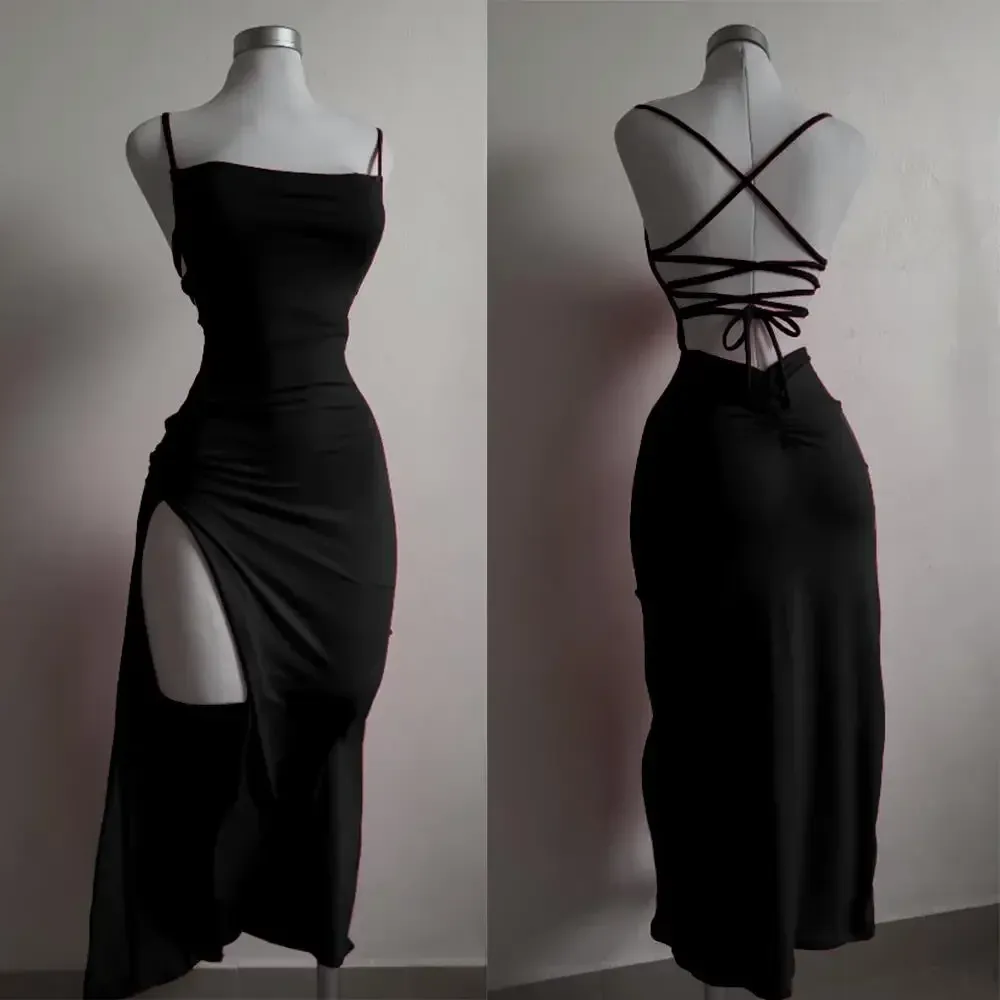 2025 Summer Halter Neck Bag Hip Dress for Women - Chic Sensibility Spice Girl Style, Bodycon Fit, Perfect for Evening Outings thumbnail 4