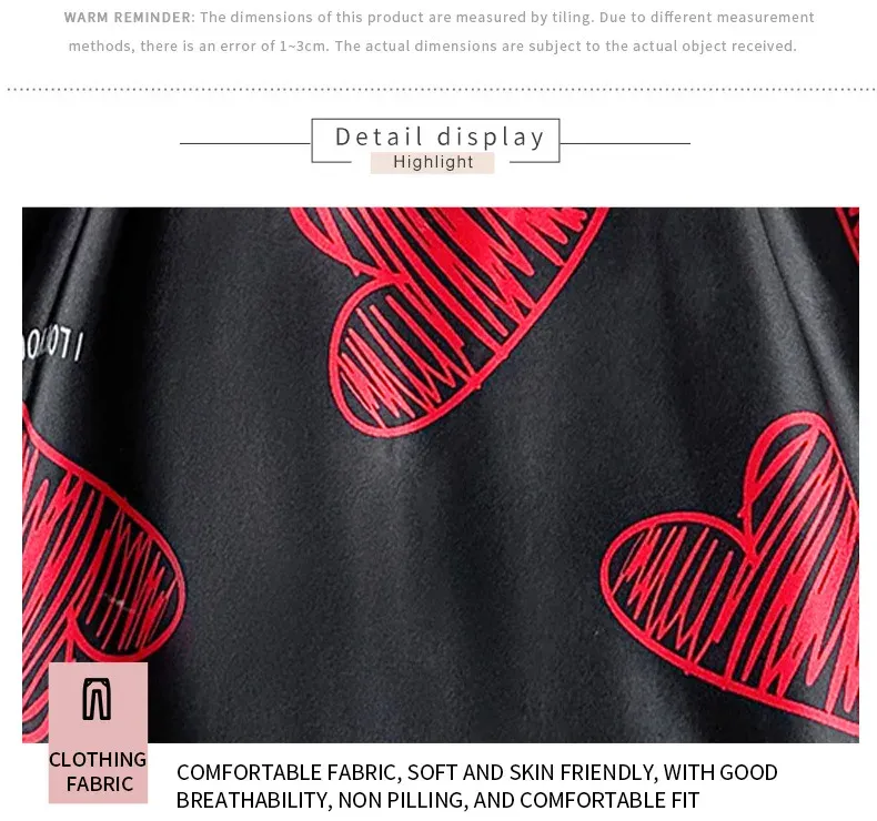 Women's Red Lip Print Satin Slip Nightdress V Neck Backless Mini Sleep Dress - Perfect Valentine's Day Lingerie & Sleepwear showcase 5