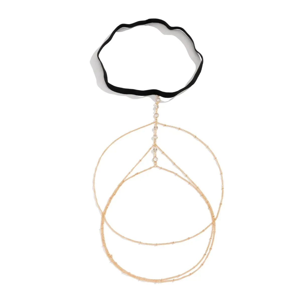 Boho Crystal Thigh Chain for Women - Sexy Elastic Band Multilayer Tassel Leg Jewelry for Summer Beach Dresses showcase 4