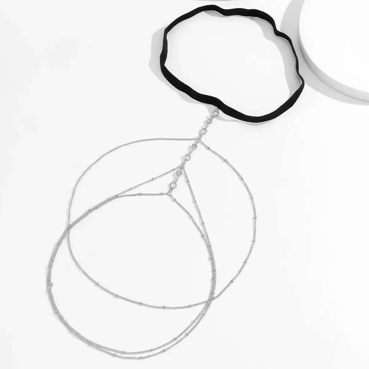 Boho Crystal Thigh Chain for Women - Sexy Elastic Band Multilayer Tassel Leg Jewelry for Summer Beach Dresses showcase 8