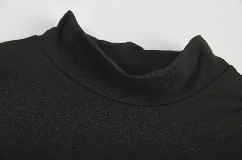 Women's Criss Cross Cut Out Bodycon Dress, Sexy Mock Neck Sleeveless Mini Dress for Evening Party Clubwear showcase 11