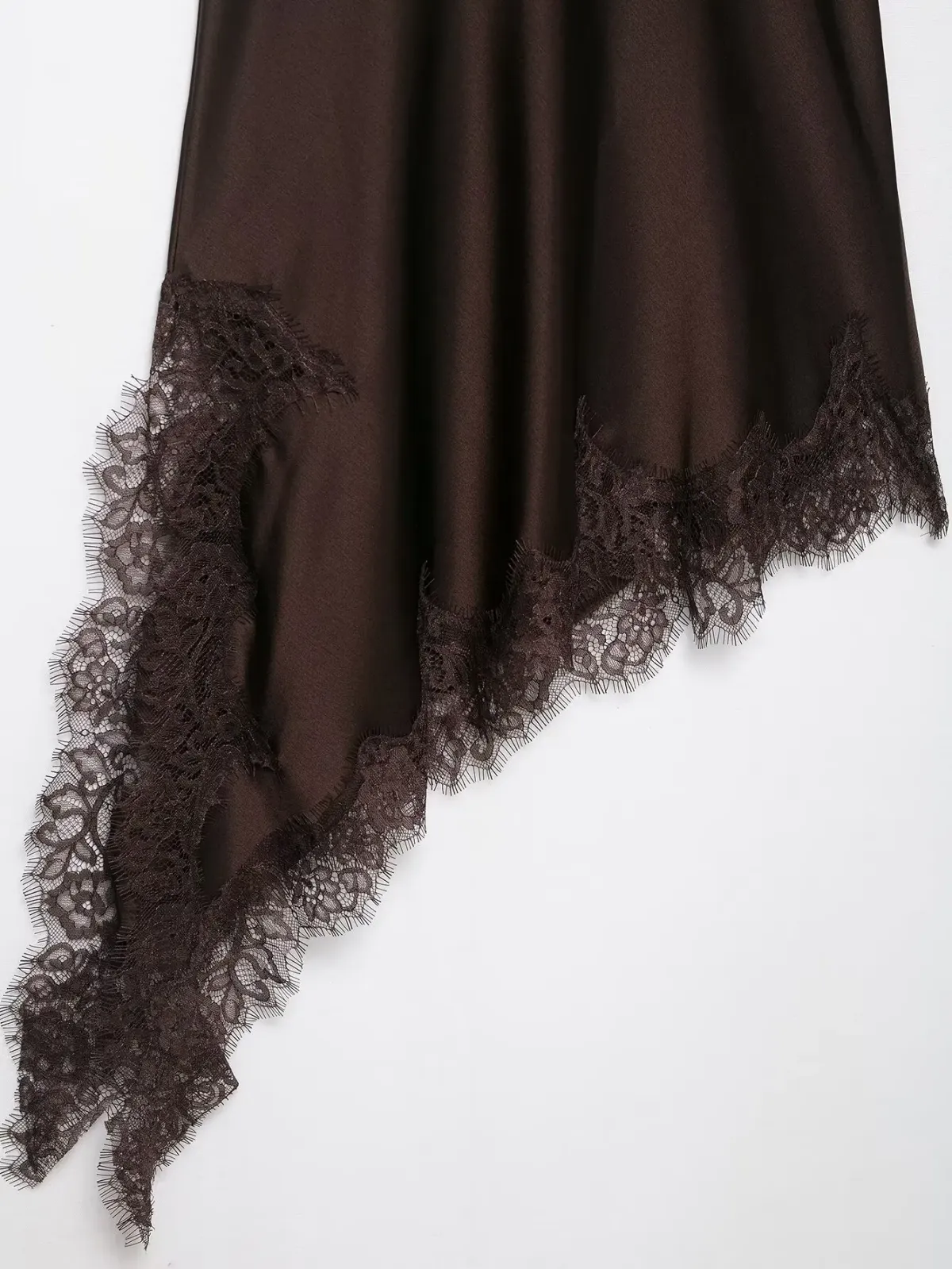 Women's Sexy Lace Splicing Mini Dress - Solid Sleeveless Asymmetrical Backless Party Sling Dress for Summer showcase 10