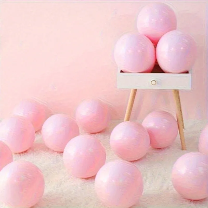 50PCS Macaron Pink Purple Metal Confetti Balloon Set for Weddings, Birthdays, Indoor & Outdoor Party Decorations thumbnail 6