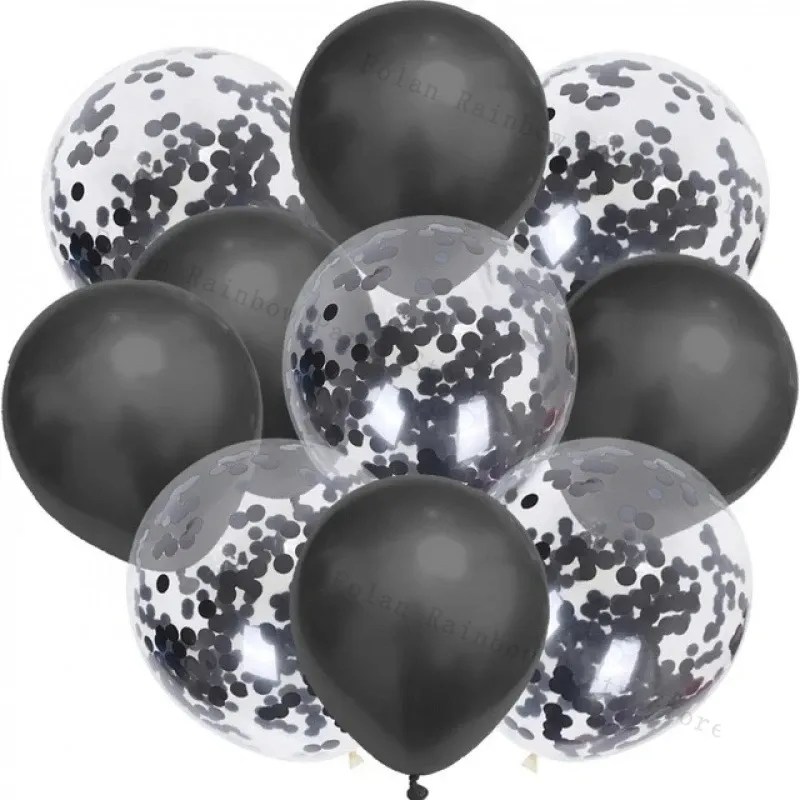100pcs White & Gold Pastel Balloons - 10/12 Inch Latex Confetti Balloons for Birthday, Wedding, Anniversary Party Decorations showcase 7