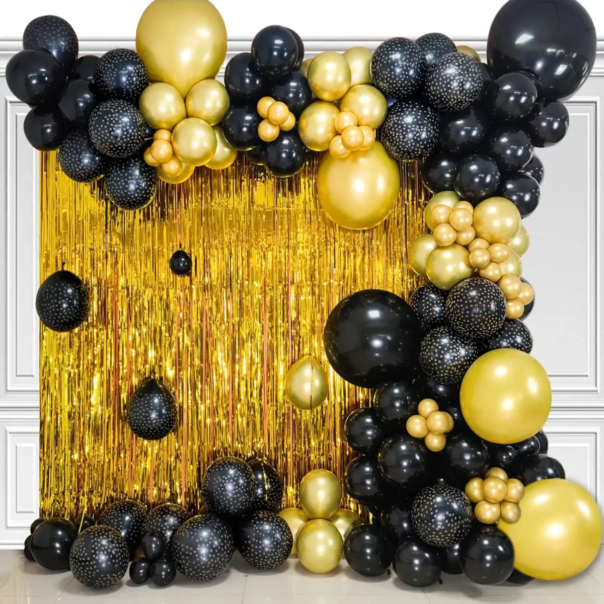 12 Inch Black Latex Balloons - Pack of 5-100 - Ideal for Weddings, Birthdays, Baby Showers, Anniversaries & Party Decorations showcase 5