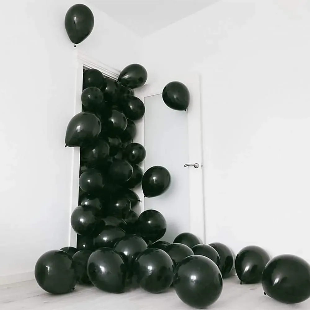 12 Inch Black Latex Balloons - Pack of 5-100 - Ideal for Weddings, Birthdays, Baby Showers, Anniversaries & Party Decorations showcase 3