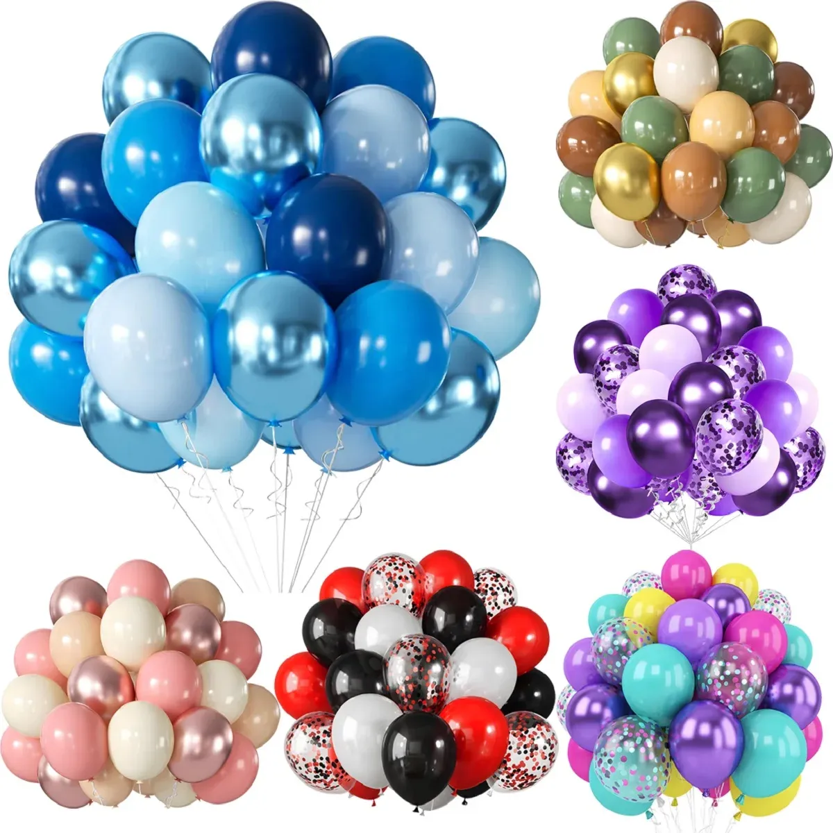 101Pcs Metallic Pearl Latex Confetti Balloons Set - Gold Theme for Birthday, Wedding, Baby Shower Party Decorations thumbnail 1