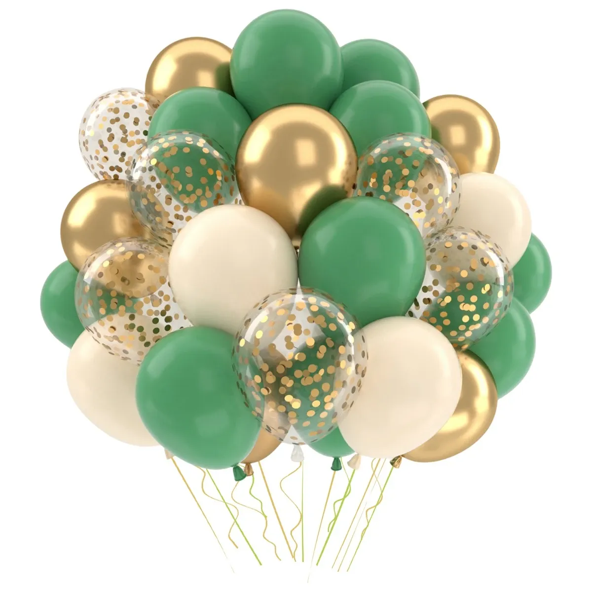 101Pcs Metallic Pearl Latex Confetti Balloons Set - Gold Theme for Birthday, Wedding, Baby Shower Party Decorations thumbnail 6