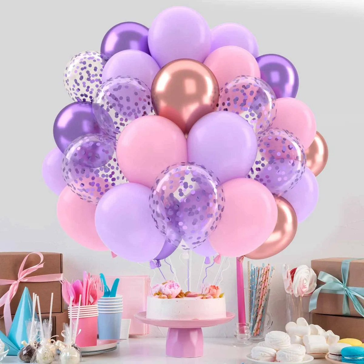 101Pcs Metallic Pearl Latex Confetti Balloons Set - Gold Theme for Birthday, Wedding, Baby Shower Party Decorations showcase 8