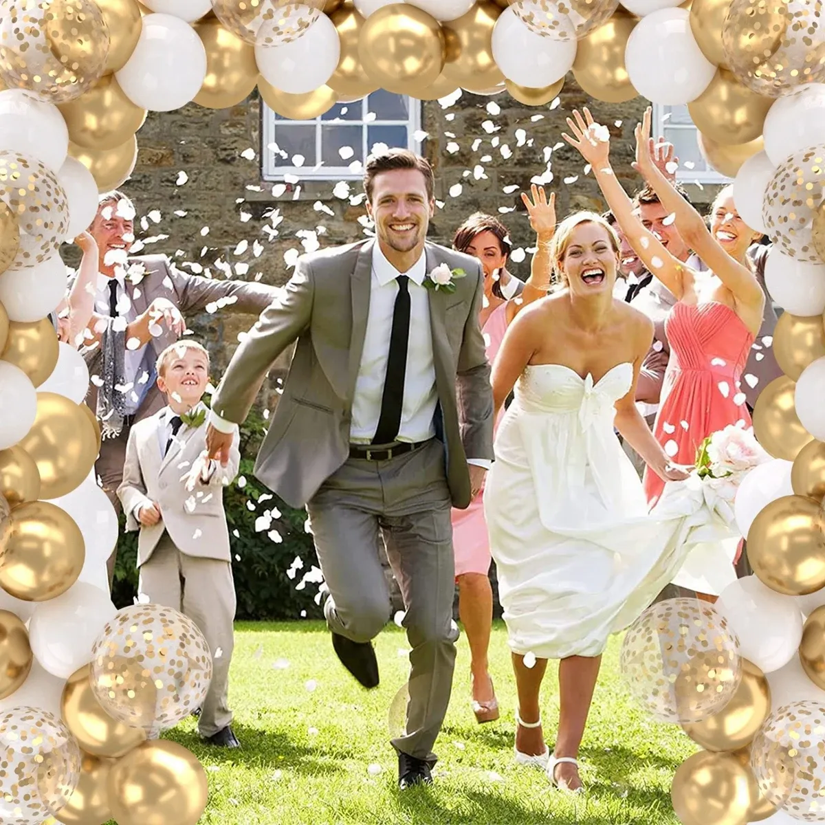 101Pcs Metallic Pearl Latex Confetti Balloons Set - Gold Theme for Birthday, Wedding, Baby Shower Party Decorations showcase 14