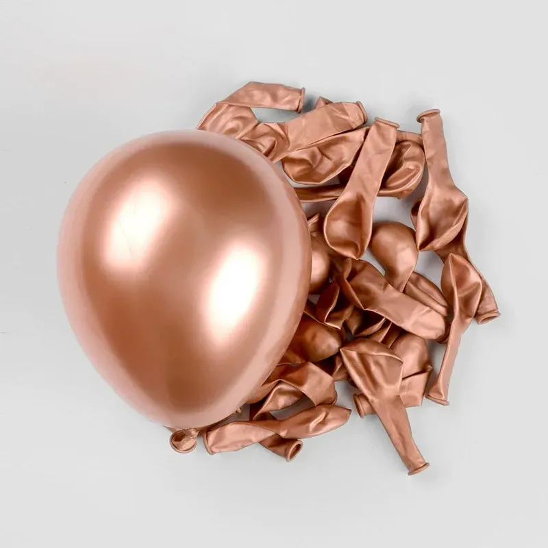 Metallic Chrome Latex Balloons - Gold, Pink, Blue - 20/40pcs Helium Party Decor for Weddings, Birthdays, Baby Showers - Shiny Party Supplies showcase 10