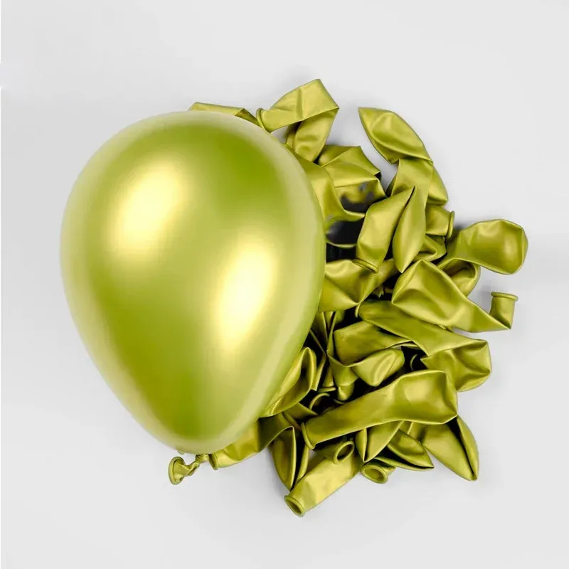Metallic Chrome Latex Balloons - Gold, Pink, Blue - 20/40pcs Helium Party Decor for Weddings, Birthdays, Baby Showers - Shiny Party Supplies showcase 6