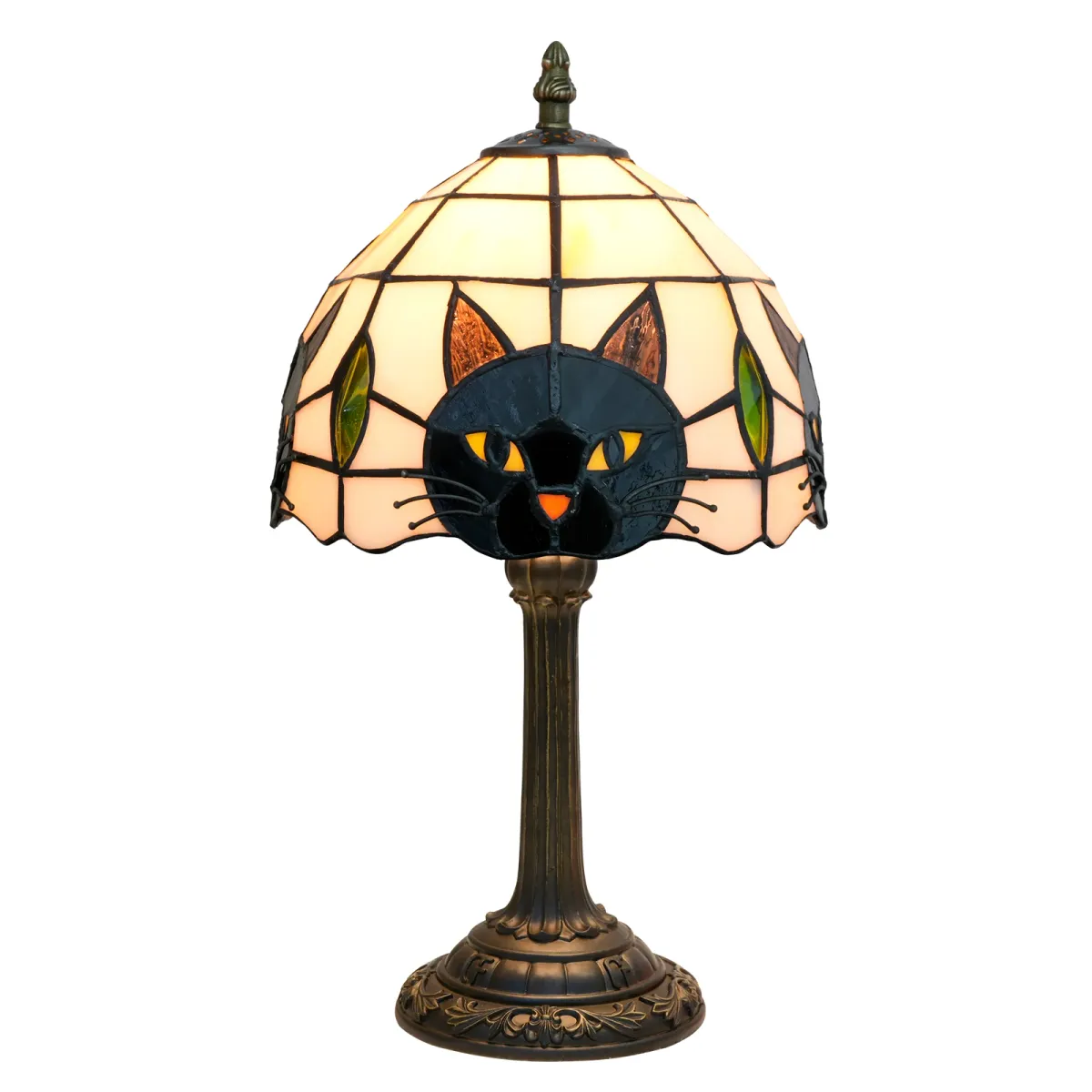 Cute Black Cat Table Lamp for Bedroom Nightstand Decor, Animal Nursery Bedside Lamp for Kids Study Room, Adorable Desk Lamp for Girl's Room showcase 3