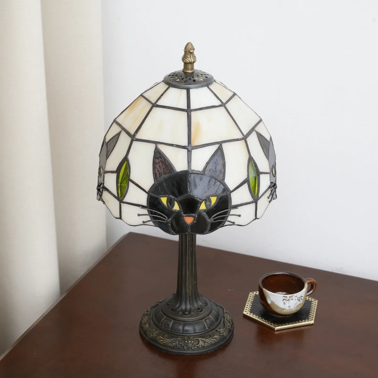 Cute Black Cat Table Lamp for Bedroom Nightstand Decor, Animal Nursery Bedside Lamp for Kids Study Room, Adorable Desk Lamp for Girl's Room - Image 5