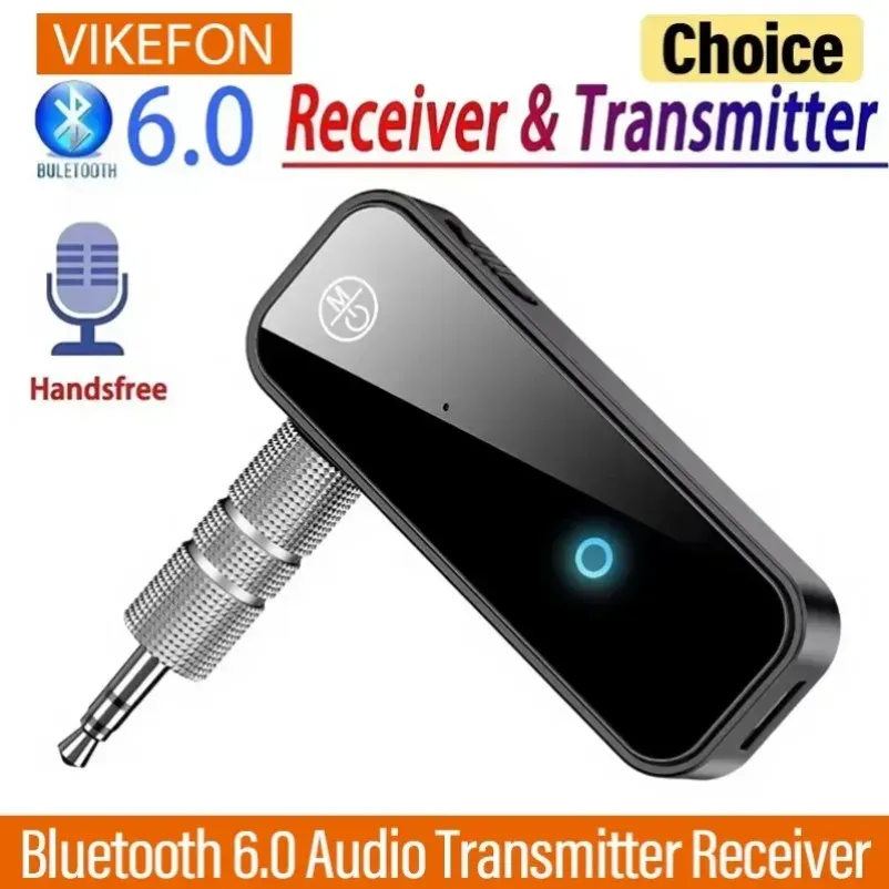 Bluetooth 5.0 Audio Adapter Receiver Transmitter - 3.5mm AUX USB Dongle for TV, PC, Car Stereo - Wireless Music Streaming & Hands-Free Calls thumbnail 1