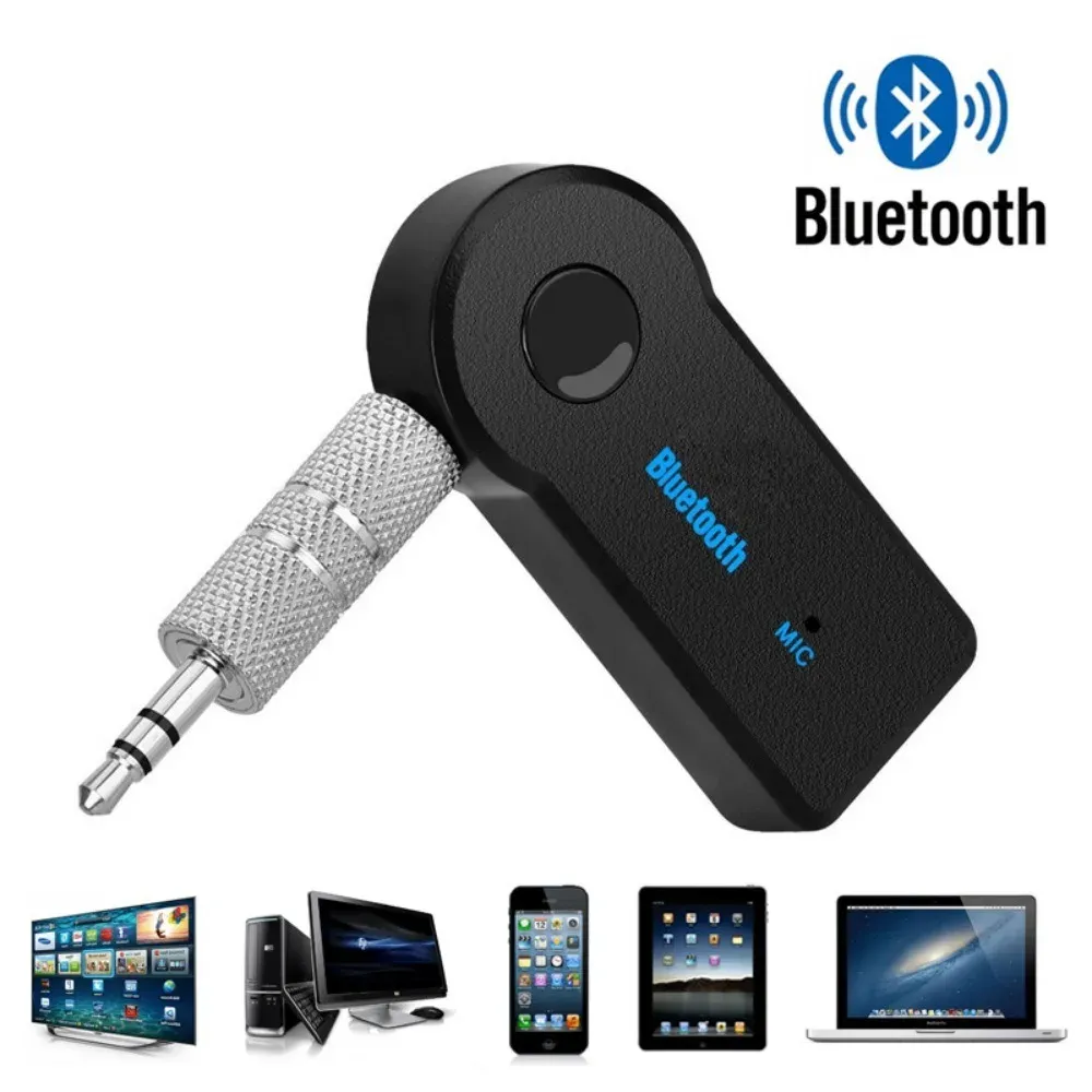 Wireless Bluetooth 5.0 Car Audio Receiver Adapter with 3.5mm AUX Jack for Handsfree Music Streaming and Stereo Sound - Connect Your Phone to Car Speakers thumbnail 2