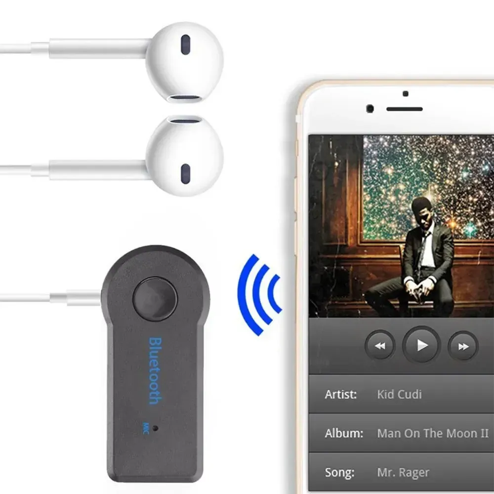 Wireless Bluetooth 5.0 Car Audio Receiver Adapter with 3.5mm AUX Jack for Handsfree Music Streaming and Stereo Sound - Connect Your Phone to Car Speakers showcase 3