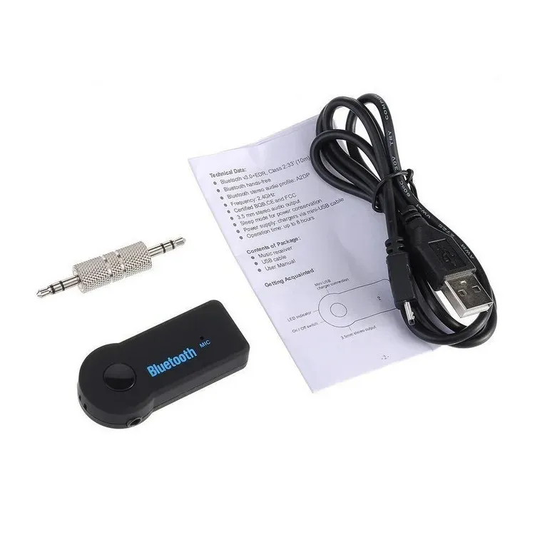 Wireless Bluetooth 5.0 Car Audio Receiver Adapter with 3.5mm AUX Jack for Handsfree Music Streaming and Stereo Sound - Connect Your Phone to Car Speakers showcase 16
