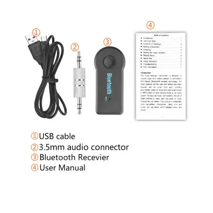 Wireless Bluetooth 5.0 Car Audio Receiver Adapter with 3.5mm AUX Jack for Handsfree Music Streaming and Stereo Sound - Connect Your Phone to Car Speakers showcase 13