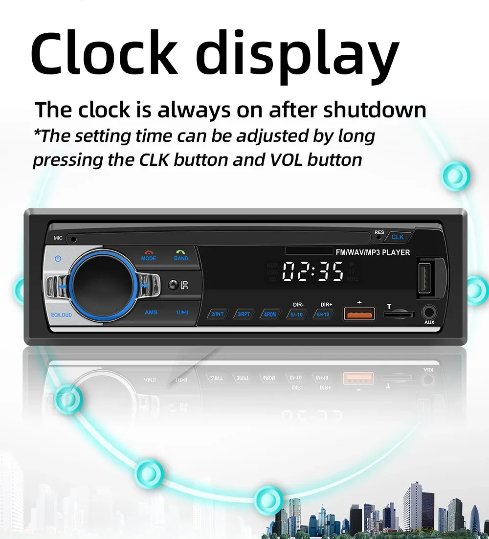 BQCC JSD-530 Double Din Car Stereo MP3 Player with Bluetooth, USB/SD, AUX Input, 60W x 4 FM Radio, APP Control, and Subwoofer RCA Output - Enhance Your Driving Audio Experience showcase 10