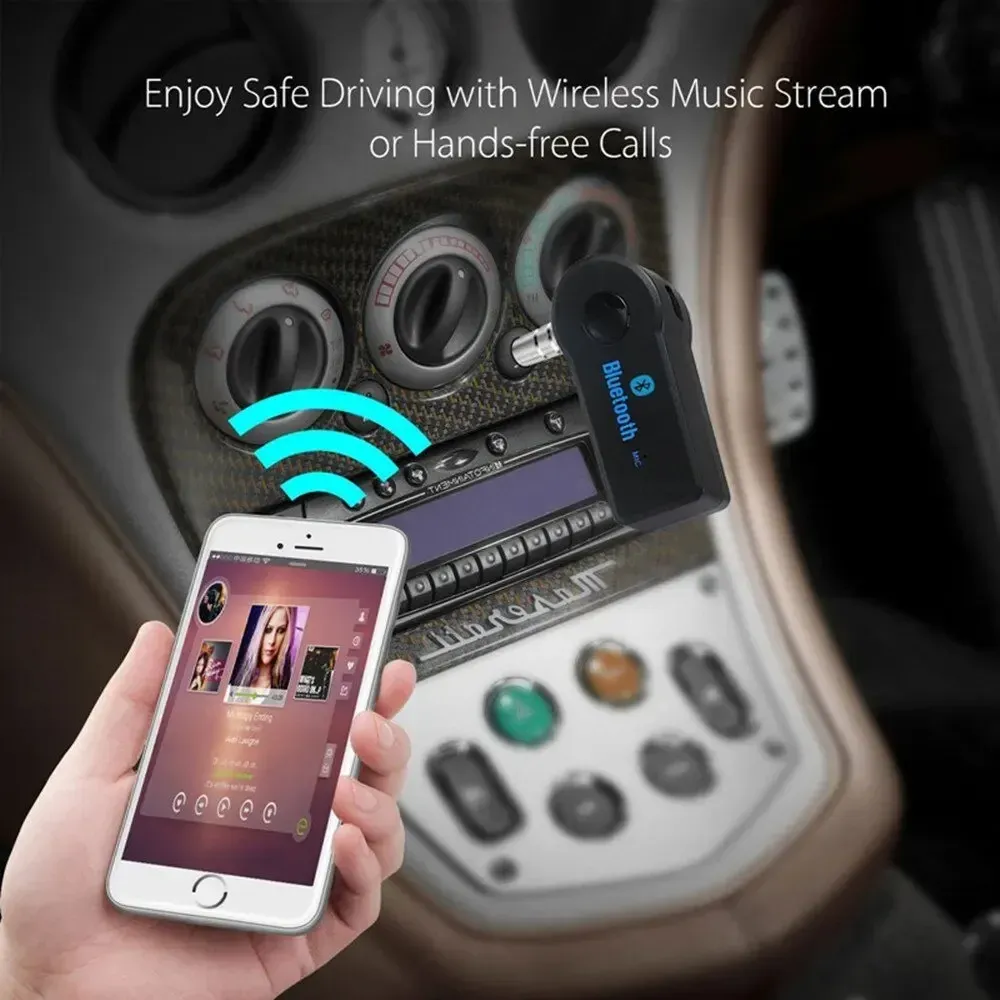Bluetooth 5.0 Car Audio Receiver Adapter with 3.5mm AUX Input, Wireless Hands-Free Stereo Converter for Mobile Phones and Speakers showcase 5