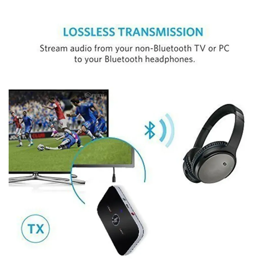 Bluetooth 5.0 Audio Transmitter Receiver Adapter - 3.5mm AUX Jack USB Dongle for Wireless Stereo Music Streaming to Car, PC, TV, Headphones showcase 6