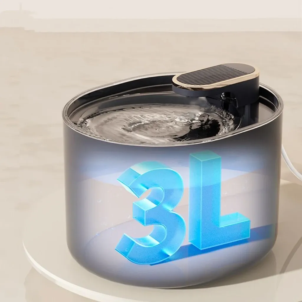 Automatic Pet Water Fountain Dispenser with 3L Capacity, Dual Filtration System, Quiet USB Pump for Cats and Dogs, Encourages Hydration thumbnail 3