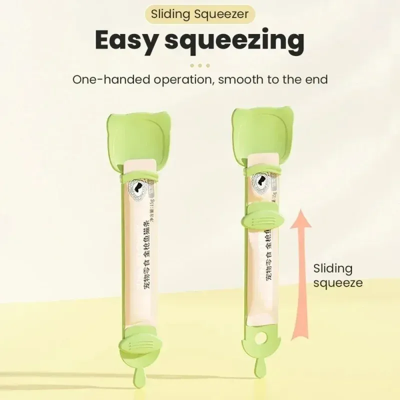 Cat Strip Feeder Spoon with Long Handle - Lickable Wet Food Dispenser for Pets, Ideal for Meat Mud and Squeeze Pouches, Essential Pet Supplies thumbnail 3