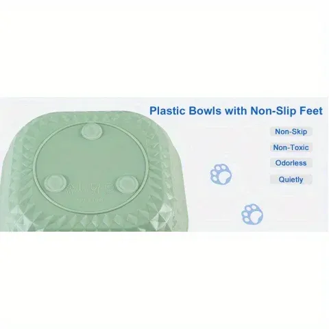 6pcs Non-Slip Cat Bowls Set: Whisker Fatigue Relief Shallow Dishes & 5.5in Wet Food Plates, Anti-Tip Pet Bowls for Indoor Cats showcase 3