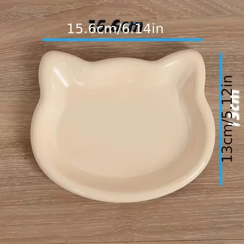 4pcs Premium Shallow Pet Dish Set - Ideal for Dwarf Cats & Small Dogs, Keeps Paws Clean, Perfect for Wet/Dry Food, Available in 4 Colors thumbnail 6