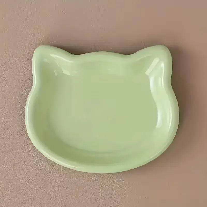 4pcs Premium Shallow Pet Dish Set - Ideal for Dwarf Cats & Small Dogs, Keeps Paws Clean, Perfect for Wet/Dry Food, Available in 4 Colors showcase 5