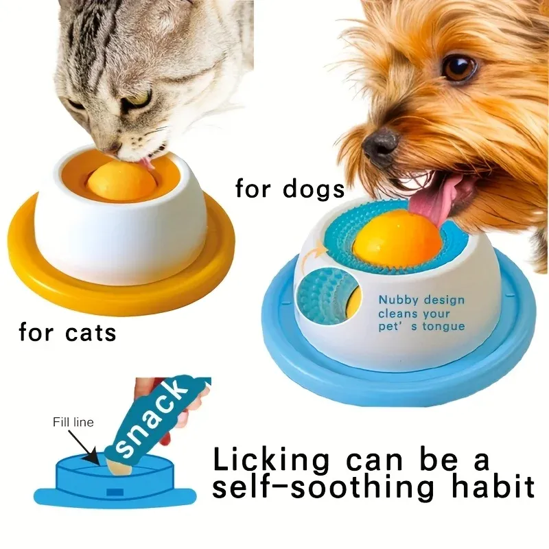 Slow Feeder Licking Plate for Cats & Dogs - Wet Food, Yogurt, Snack Dispenser, Non-Slip Base, Promotes Healthy Digestion for Pets showcase 3