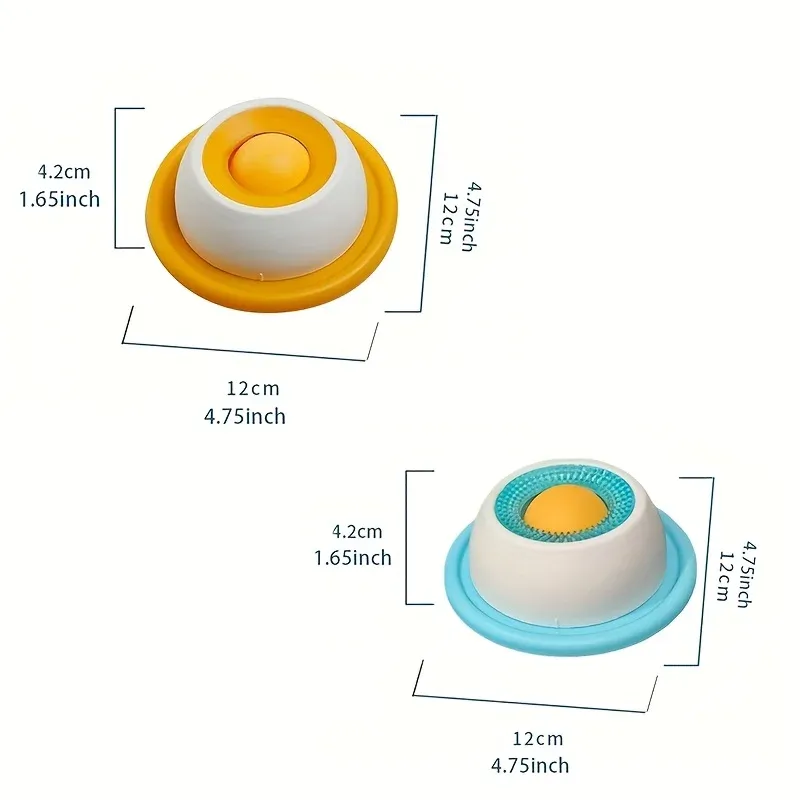 Slow Feeder Licking Plate for Cats & Dogs - Wet Food, Yogurt, Snack Dispenser, Non-Slip Base, Promotes Healthy Digestion for Pets thumbnail 4