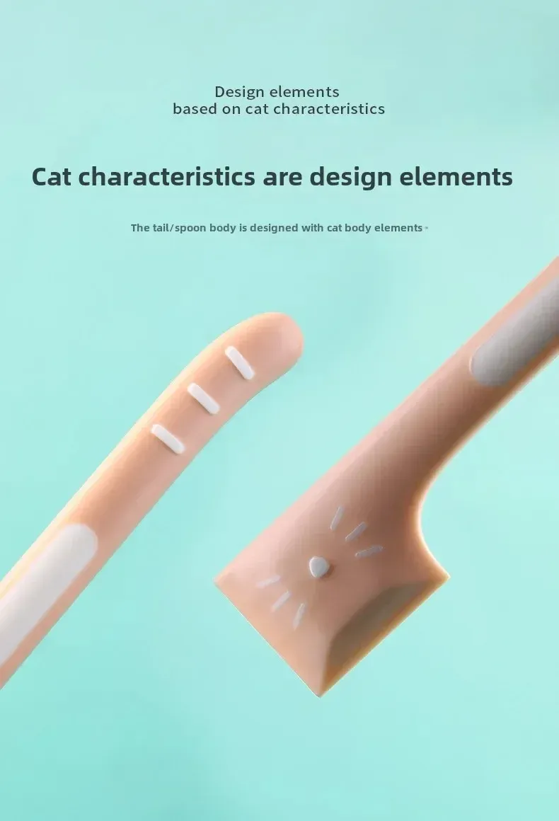 Pet Food Scraper Spoon for Canned Wet Food - Long Handle Stainless Steel Cleaner Tool for Cats & Dogs, Perfect for Mixing & Serving showcase 8