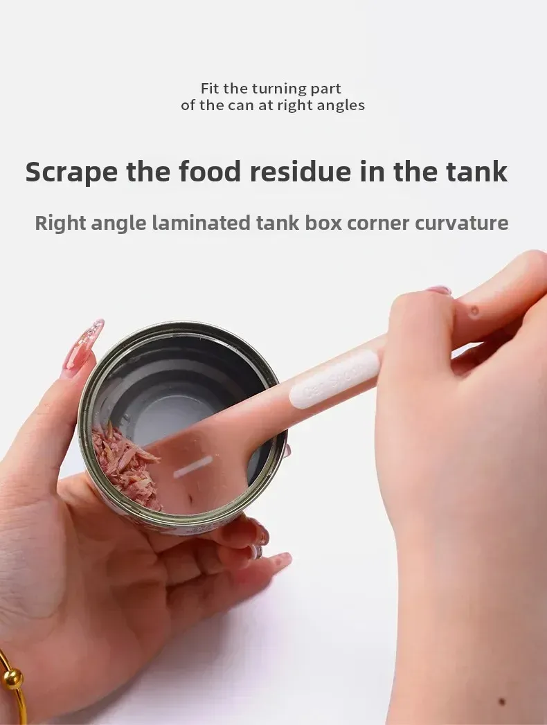 Pet Food Scraper Spoon for Canned Wet Food - Long Handle Stainless Steel Cleaner Tool for Cats & Dogs, Perfect for Mixing & Serving showcase 10