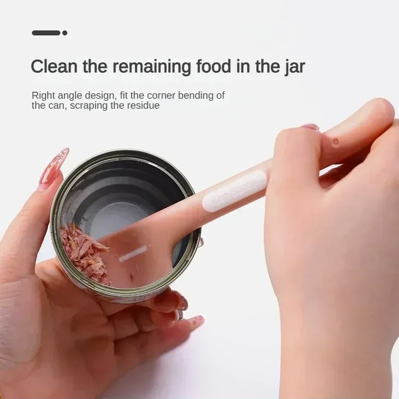 Pet Food Scraper Spoon for Canned Wet Food - Long Handle Stainless Steel Cleaner Tool for Cats & Dogs, Perfect for Mixing & Serving thumbnail 6