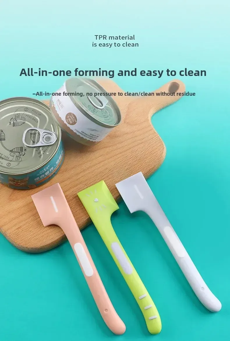 Pet Food Scraper Spoon for Canned Wet Food - Long Handle Stainless Steel Cleaner Tool for Cats & Dogs, Perfect for Mixing & Serving showcase 13