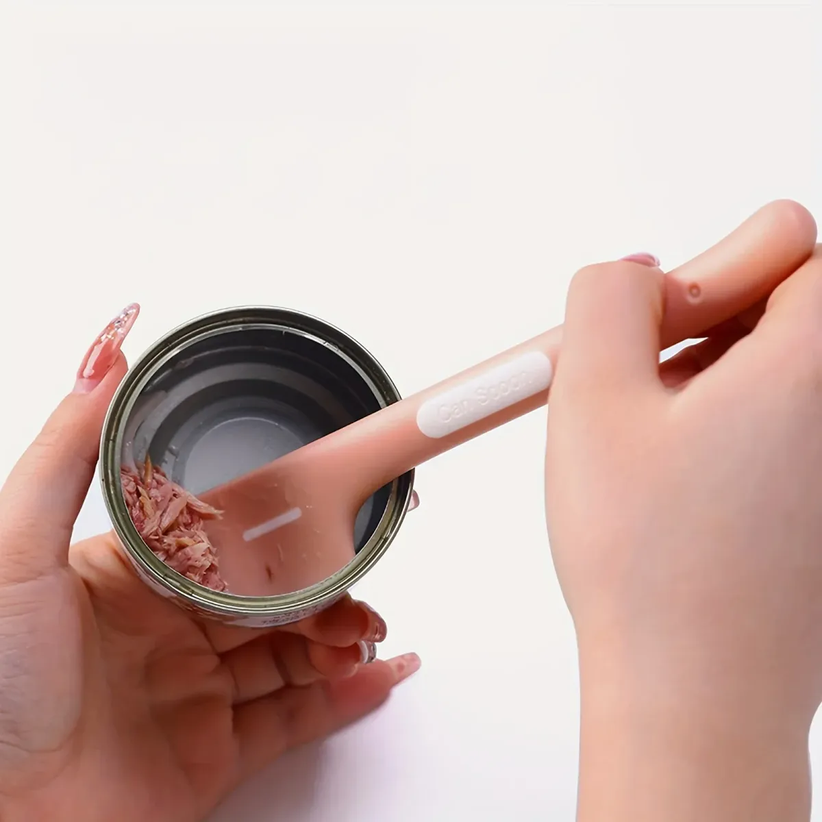 Pet Food Spoon for Cats and Dogs, Long-Handled Can Opener and Stirrer, Durable ABS+TPR Material, Ideal for Wet Food showcase 3