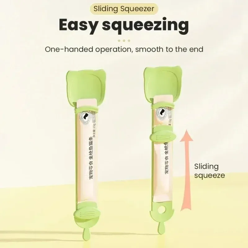 Cat Strip Feeder Spoon with Long Handle, Lickable Wet Food Dispenser for Pets, Squeeze Pet Meat Mud Food Spoon, Essential Pet Supplies thumbnail 3