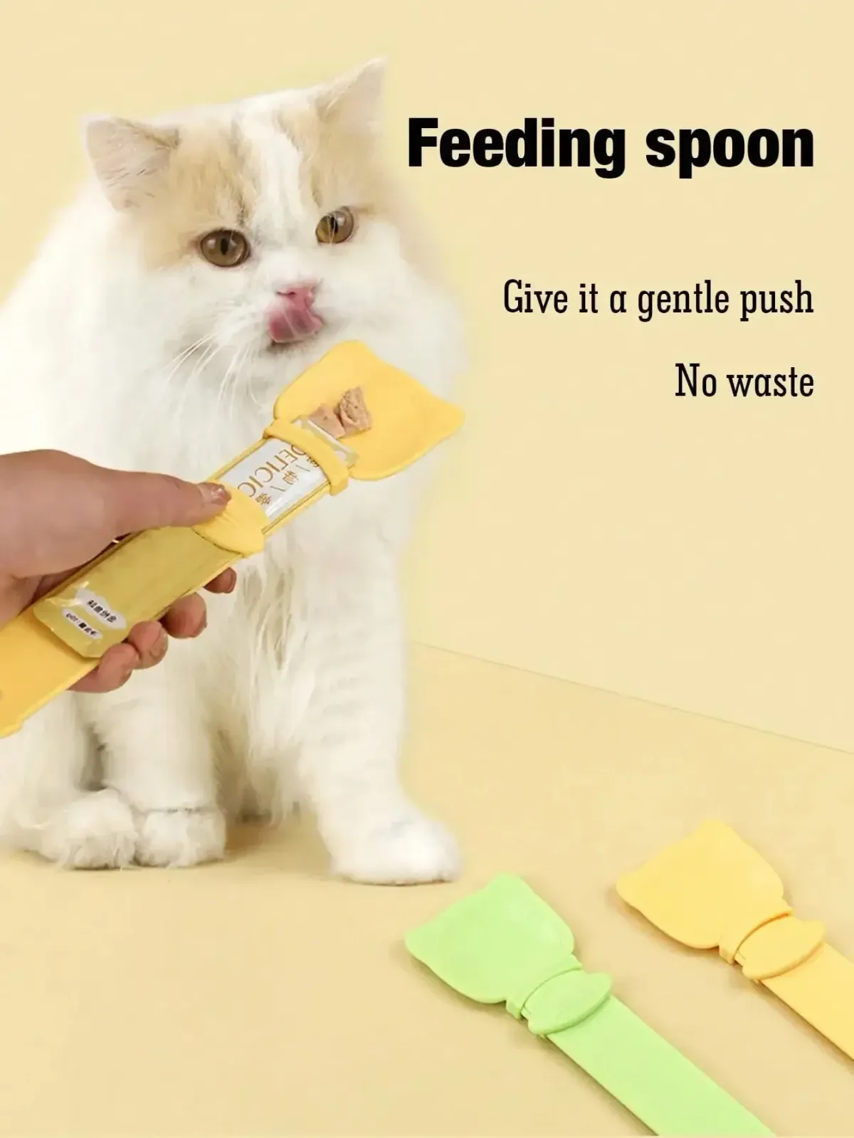 Cat Strip Feeder Spoon with Long Handle, Lickable Wet Food Dispenser for Pets, Squeeze Pet Meat Mud Food Spoon, Essential Pet Supplies showcase 17
